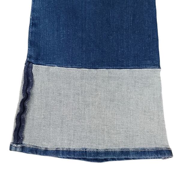 FRAME Denim Jeans Le Crop Mini Boot Reverse Overlock Cuff in Clifton - Picture 8 of 13